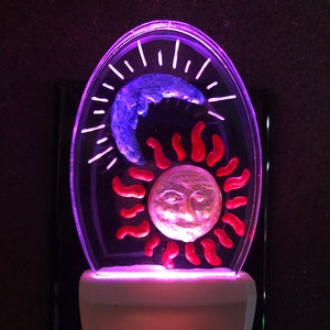 Moon and Sun Night Light