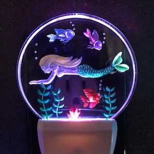 Luce notturna a forma di sirena