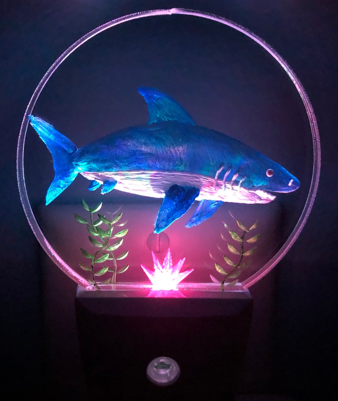 Shark Night Light Etsy