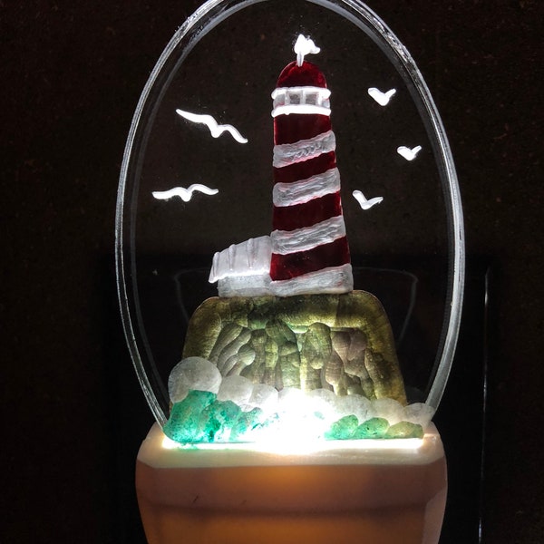 Lighthouse Colored Night Light