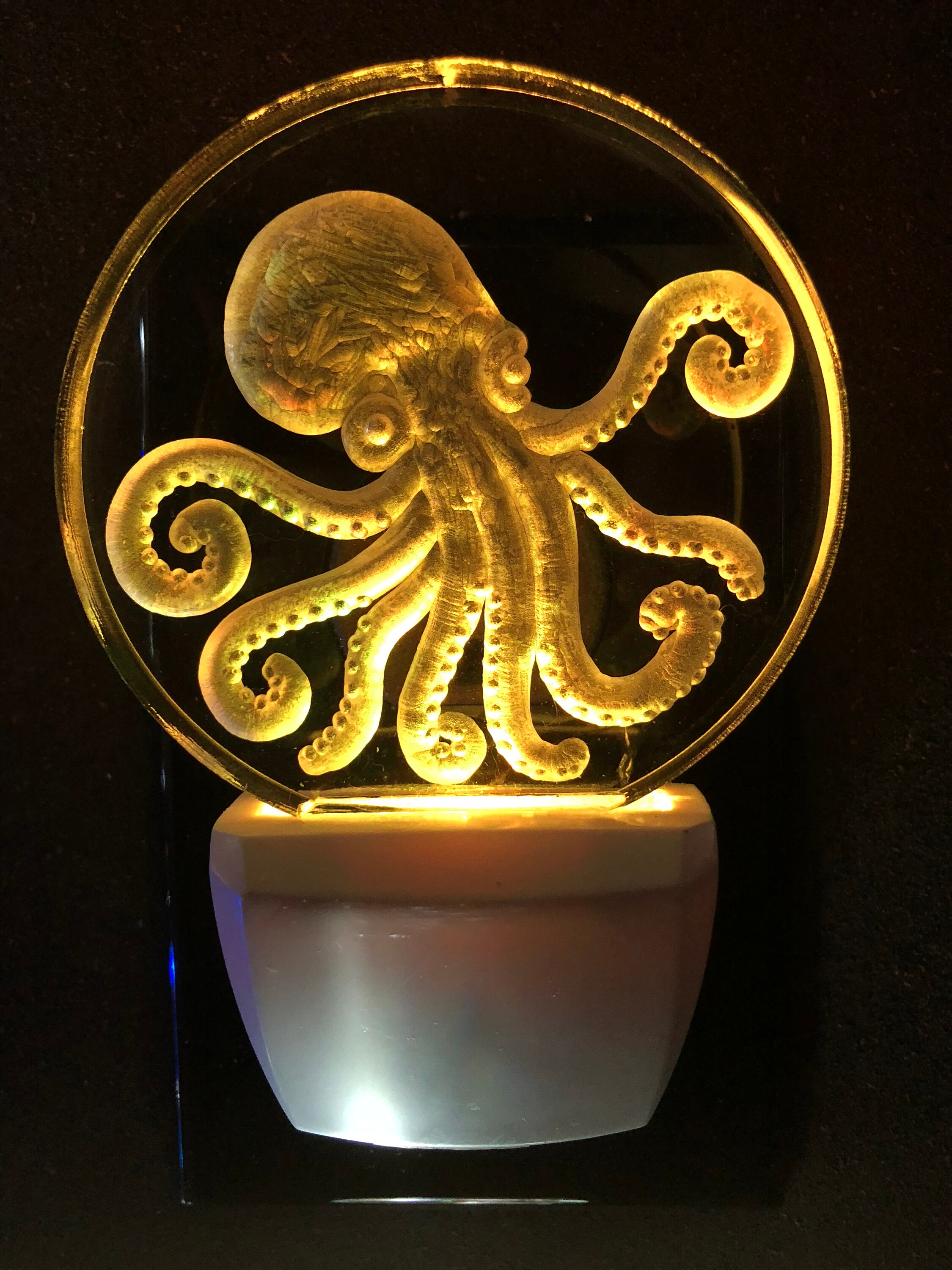 Octopus Night Light Etsy