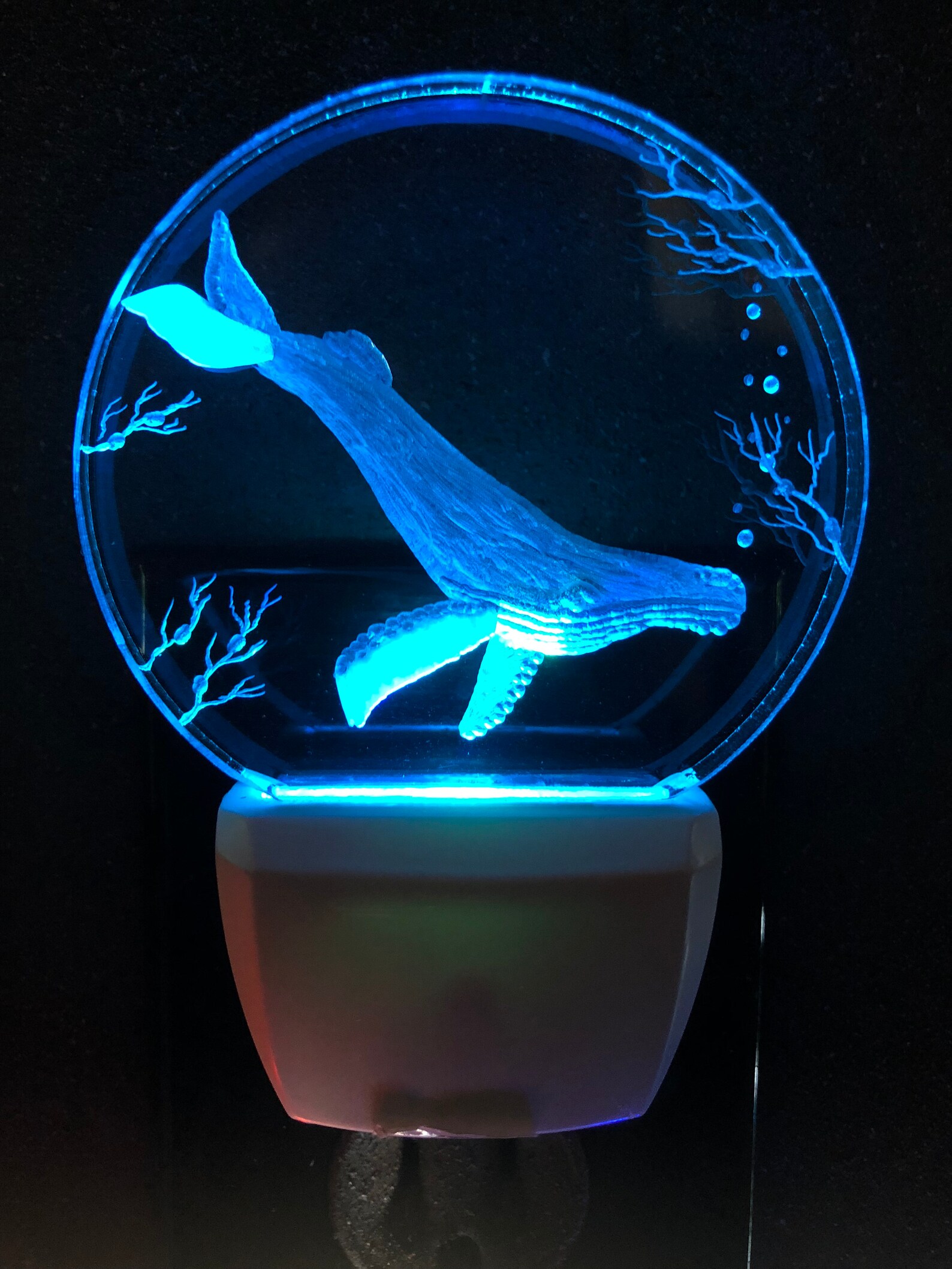 Humpback Whale Night Light Etsy