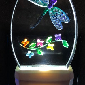 Libellule avec Vine Night Light