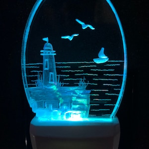 Lighthouse Scene Night Light