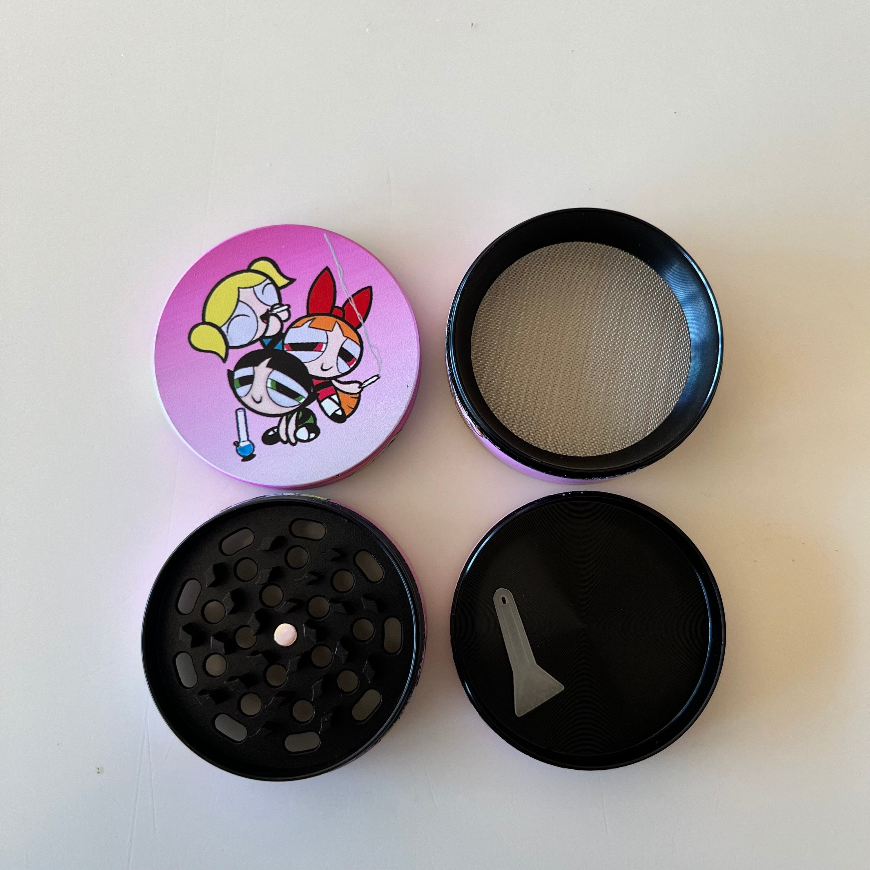 Powerpuff Girls Grinder 4tier Large 63mm Girly Smoke Etsy