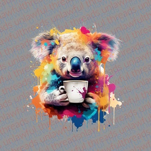 Koala Coffee clear png files 3600x3600.