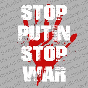 Pare Putin Pare a Guerra png fundo transparente 2000x2000