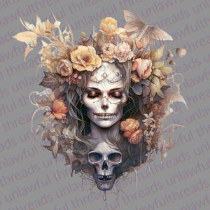 Skull Witch Goddess     clear png files 3600x3600.
