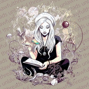 Witchy Woman  . clear png files 3600x3600