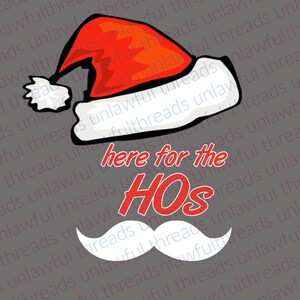 Here For The Hos Santa 3600x3600