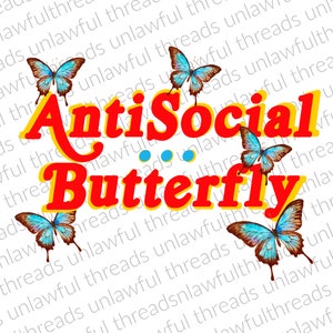 anti social schmetterling png datei transparent