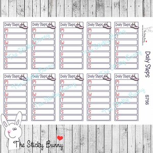 Passi Quotidiani - Adesivi per Planners, Diari, Agende, Quaderni, Hobonichi (S756)