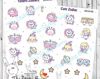 Cute Zodiac - Planner Stickers for Any Planning Style (S643MS)