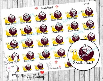 LAST CHANCE - Snail Mail - Planner Stickers for Any Planning Style (S145)