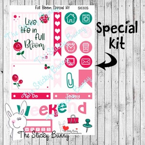 Full Bloom Special Kit - Adesivi per Planners, Diari, Agende (S630S)