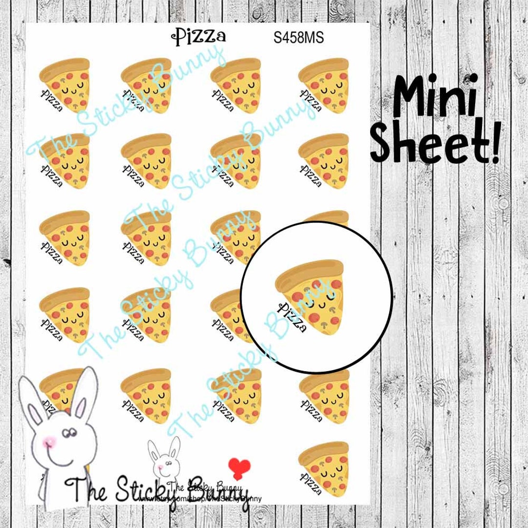 Pizza - Planner Stickers for Any Planning Style (S458MS) - Etsy