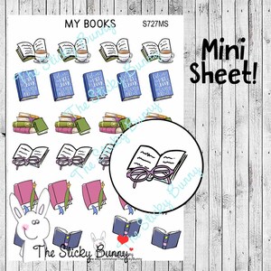 I Miei Libri - Adesivi per Planners, Diari, Agende, Hobonichi (S727MS)