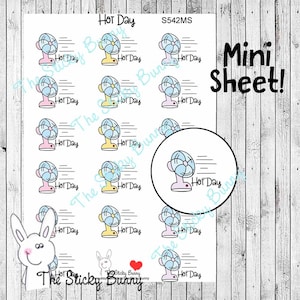 Giornata Calda - Adesivi per Planners, Diari, Agende, Happy Planner (S542MS)