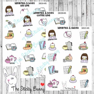 Colazione &... - Adesivi per Planners, Diari, Agende, Hobonichi (S802MS)