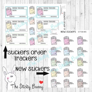 Tracker Ordini Adesivi - Nuovi Adesivi - Adesivi per Planners, Diari, Agende, Hobonichi (S770MS)