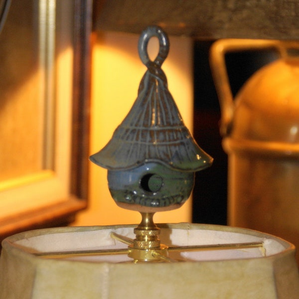 Mini-Birdhouse Lamp Finial