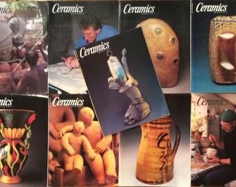 Ceramics Monthly Magazines - 9 Issues from 1998