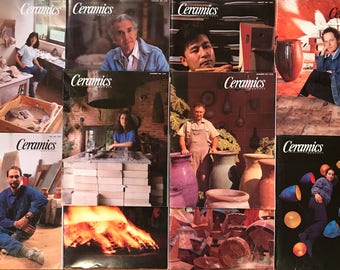 Ceramics Monthly Magazines - 10 Issues Complete Year of 1991