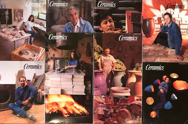 Ceramics Monthly Magazines 10 Issues Complete Year of 1991 image 1