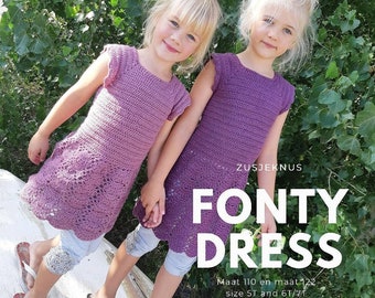 US terms Crochet pattern- The Fonty Dress