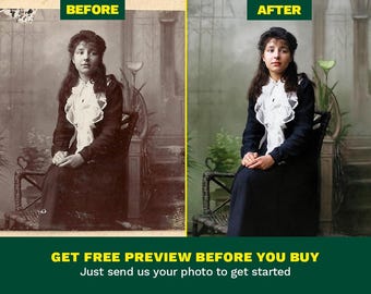 専門の写真修復サービス、古い写真の修復、強化とカラー化、古い写真の修復、写真レタッチャー、損傷の修復
