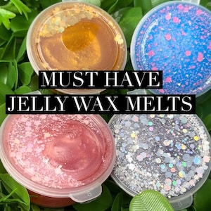 Scented Jelly Wax Melts | Strong | Hand Poured | Long Lasting | Gift Ideas | Reuse after Melting | Floral | Perfume | Fresh | Fruity |