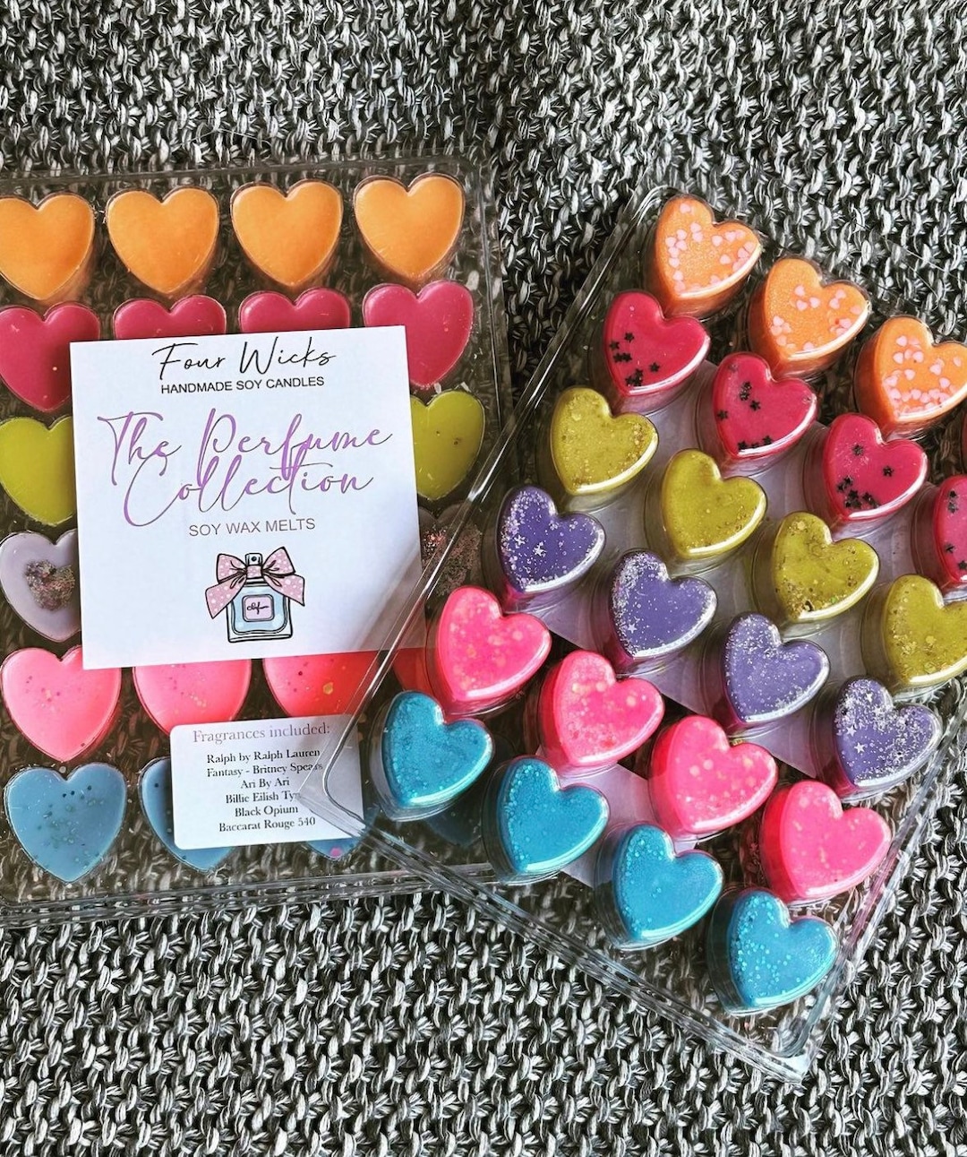 Perfume Collection Clamshell Snap Bar Wax Melt Strong Scented Soy Wax Hand Poured Long Lasting