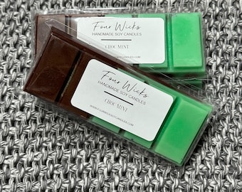 Choc Mint | Snapbar Wax Melt | Strong Scented | Soy Wax | Hand Poured | Long Lasting | Gift Ideas | Made in Australia |