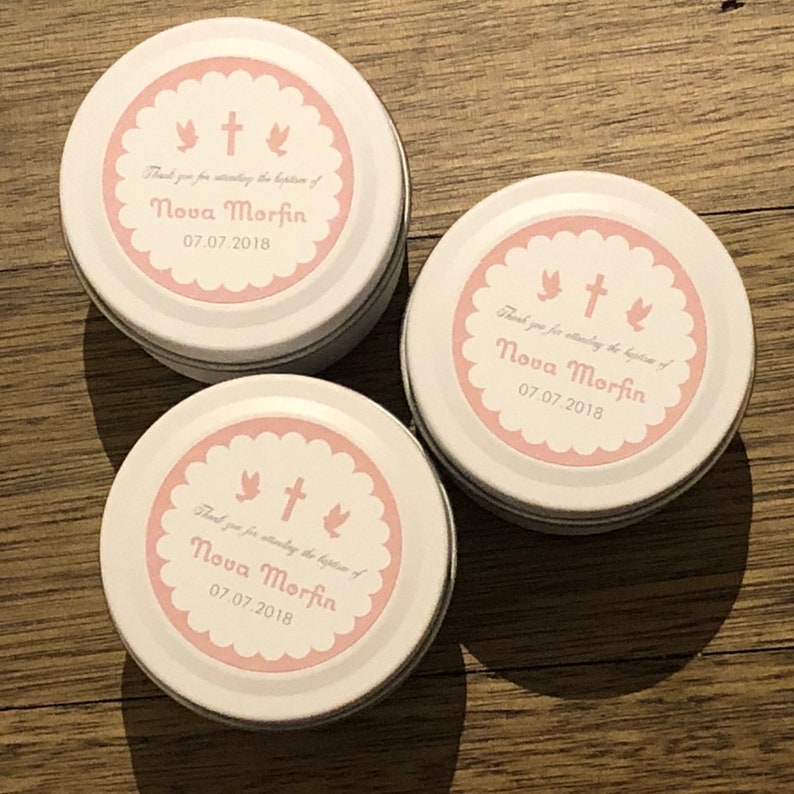 35x Baptism Favours Christening Favours Bonbonniere Soy Etsy Australia