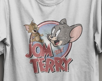 In a Parallel Universe Tshirt Jom and Terry Cartoon Tee | Tom and Jerry Cartoon Fan Shirt