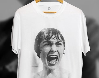 Psycho Movie Shower Scene T-shirt Marion Crane Scream | Alfred Hitchcock Film Fan Tee