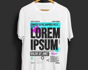 Lorem Ipsum Dolor T-shirt Type Design | Generic Graphic Typography | Designers Gift Tee