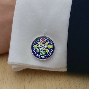 1957 Sixpence Cufflinks