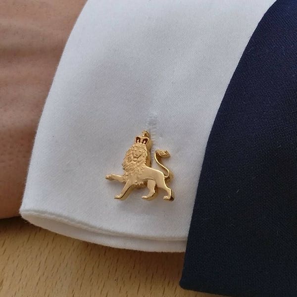 Ten Pence Lion - Cut Out Coin Cufflinks