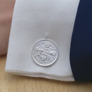 1967 Sixpence Cufflinks