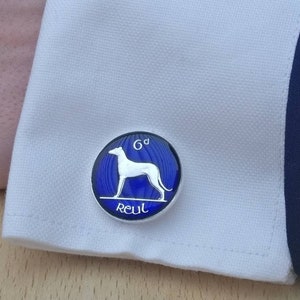 Irish Sixpence - Enamelled Coin Cufflinks