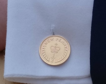 1979 Halfpenny - Gold Plated Coin Cufflinks