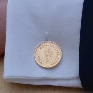1979 Halfpenny - Gold Plated Coin Cufflinks
