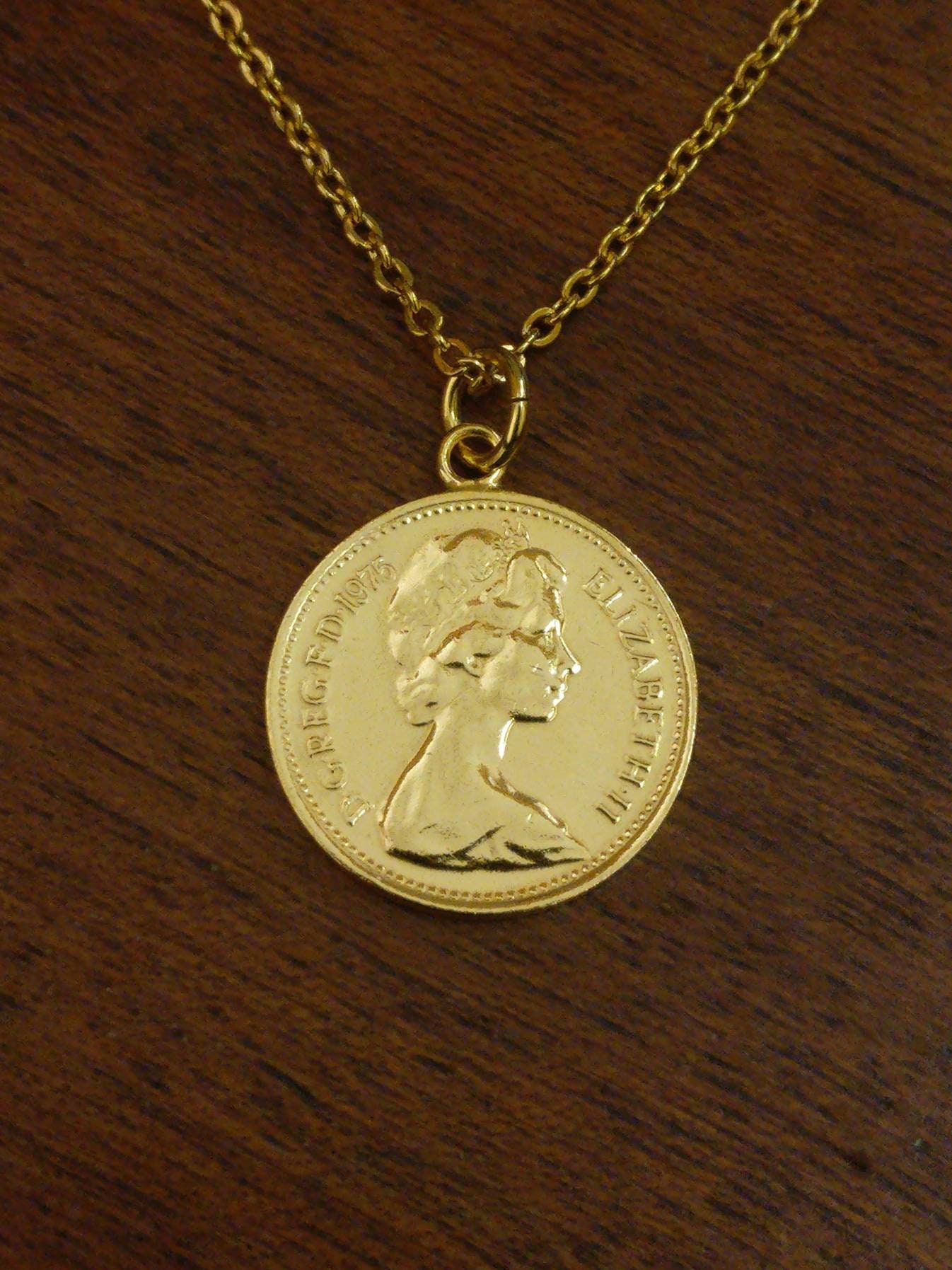 Pendente Dollaro Sacagawea Pendente Moneta Sacagawea In Oro Filled 24 | Catena Serpente 18KGF | Made USA 18K Gold Filled USA