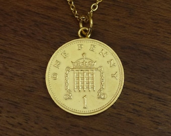 2008 Halsband med ett öre - Förgyllt mynt