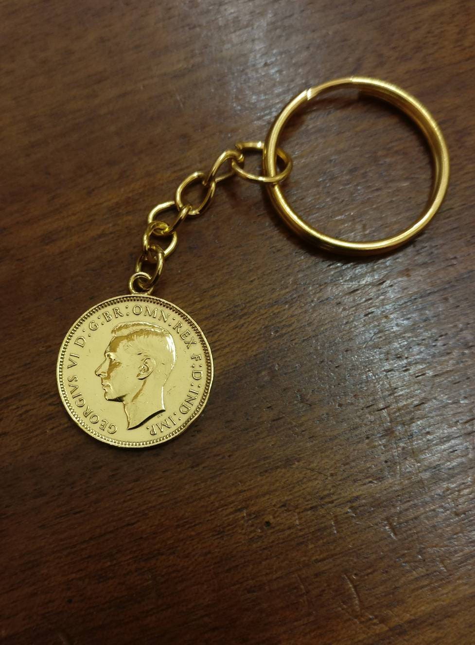 レン・ファーシング（1937-1955） - 金メッキコインキーホルダー - Etsy 日本