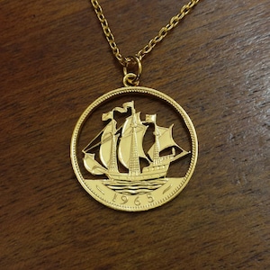 1965 Halfpenny - Cut Out Coin Necklace