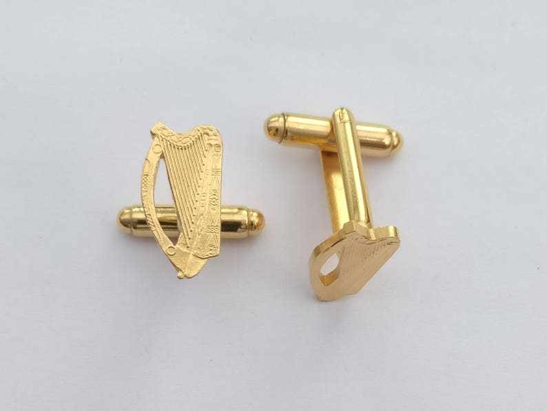 Irish Harp Cufflinks image 2