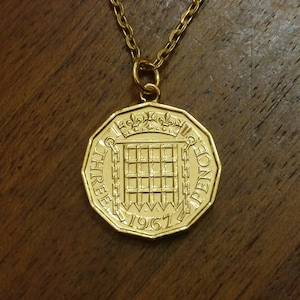 Threepenny (1953-1967) - Gold Plated Coin Necklace