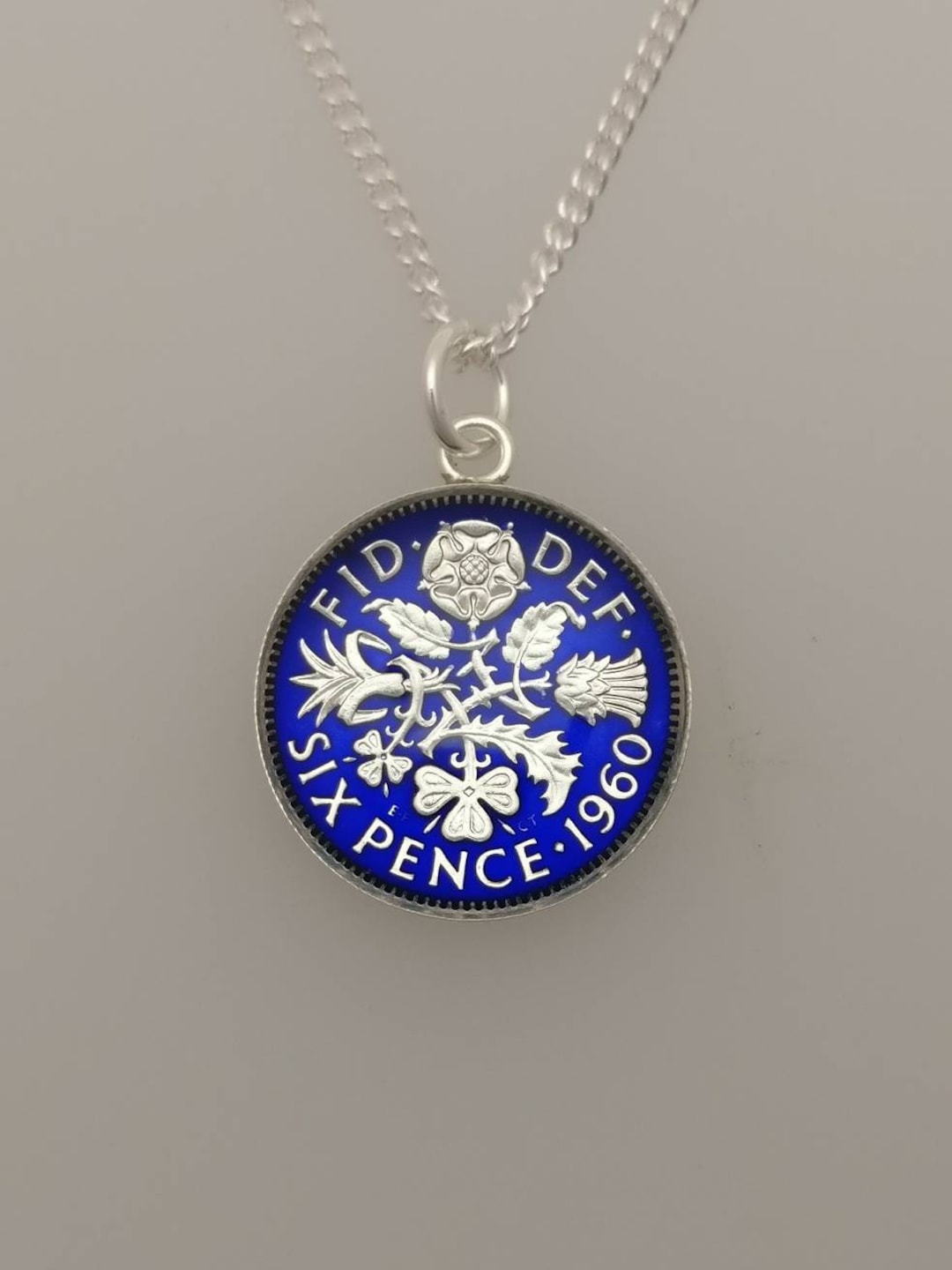 Sixpence sale necklace 1960